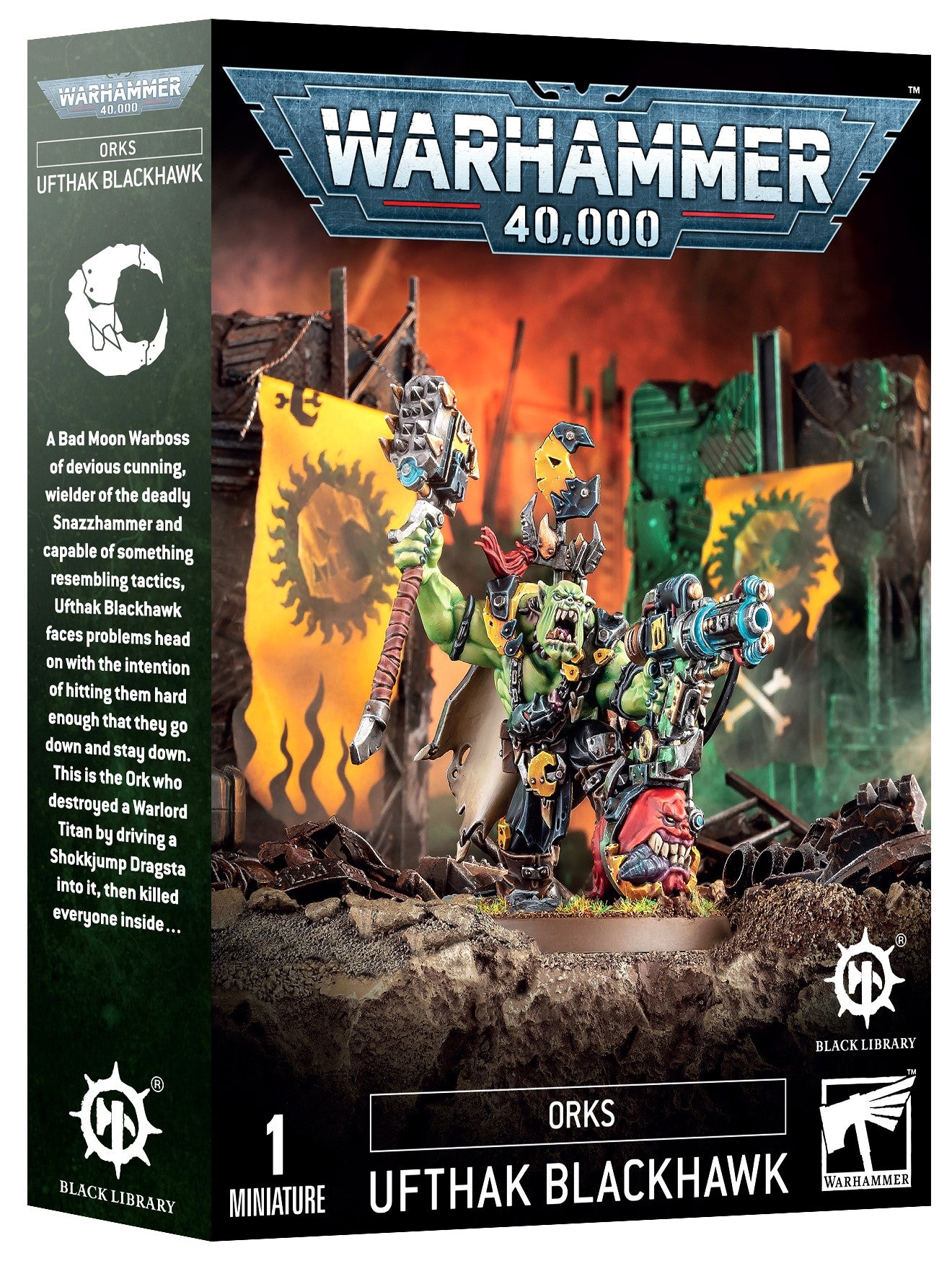 Orks Ufthak Blackhawk Warhammer 40K Black Library OOP WBGames