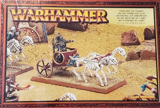 Tomb King on Chariot Warhammer Old World Khemri WBGames