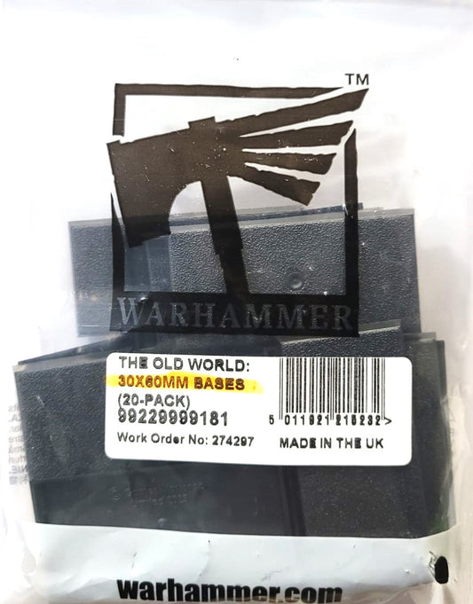 Warhammer Old World 30x60mm Bases  WBGames