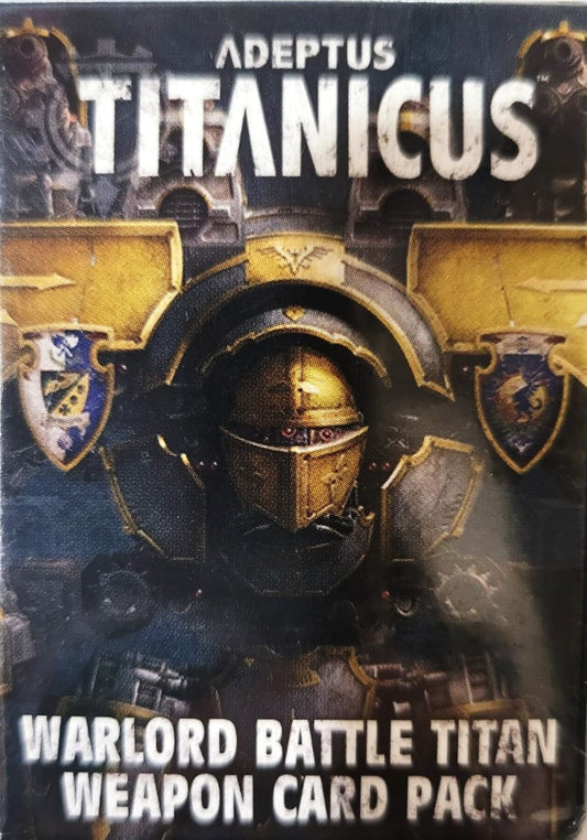 Adeptus Titanicus Warlord Battle Titan Weapon Card Pack  WBGames