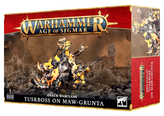 Tuskboss on Maw-Grunta Orruk Warclans Ironjawz Warhammer AoS             WBGames