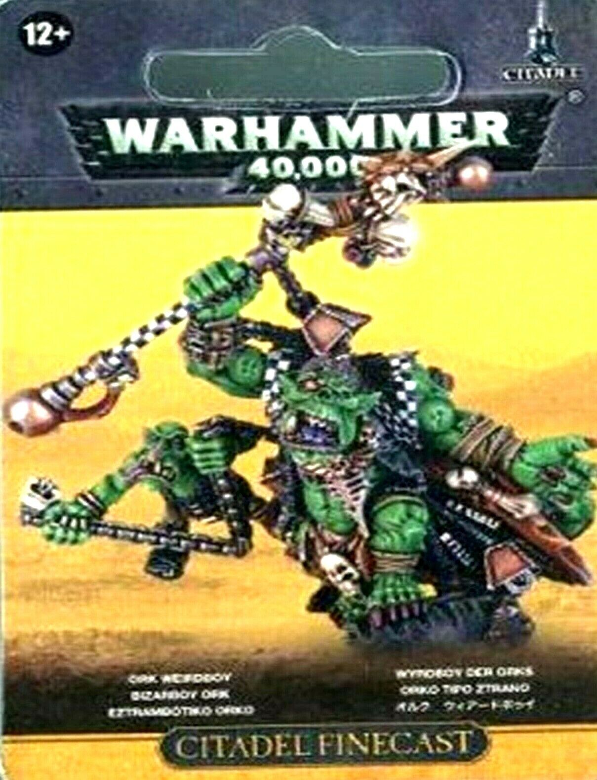 Figurine Warhammer 40k Ork Weirdboy Psyker - OOP, Miniature Démontée Non Peinte