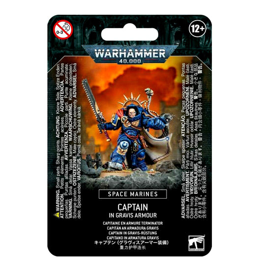 Captain in Gravis Armour Space Marines   Warhammer 40K NIB!