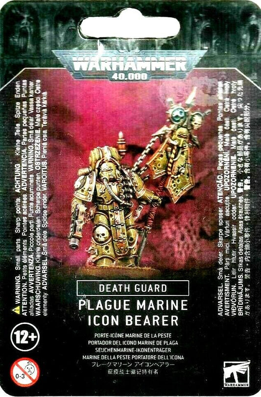 Death Guard Plague Marine Icon Bearer Warhammer 40K NIB!                 WBGames