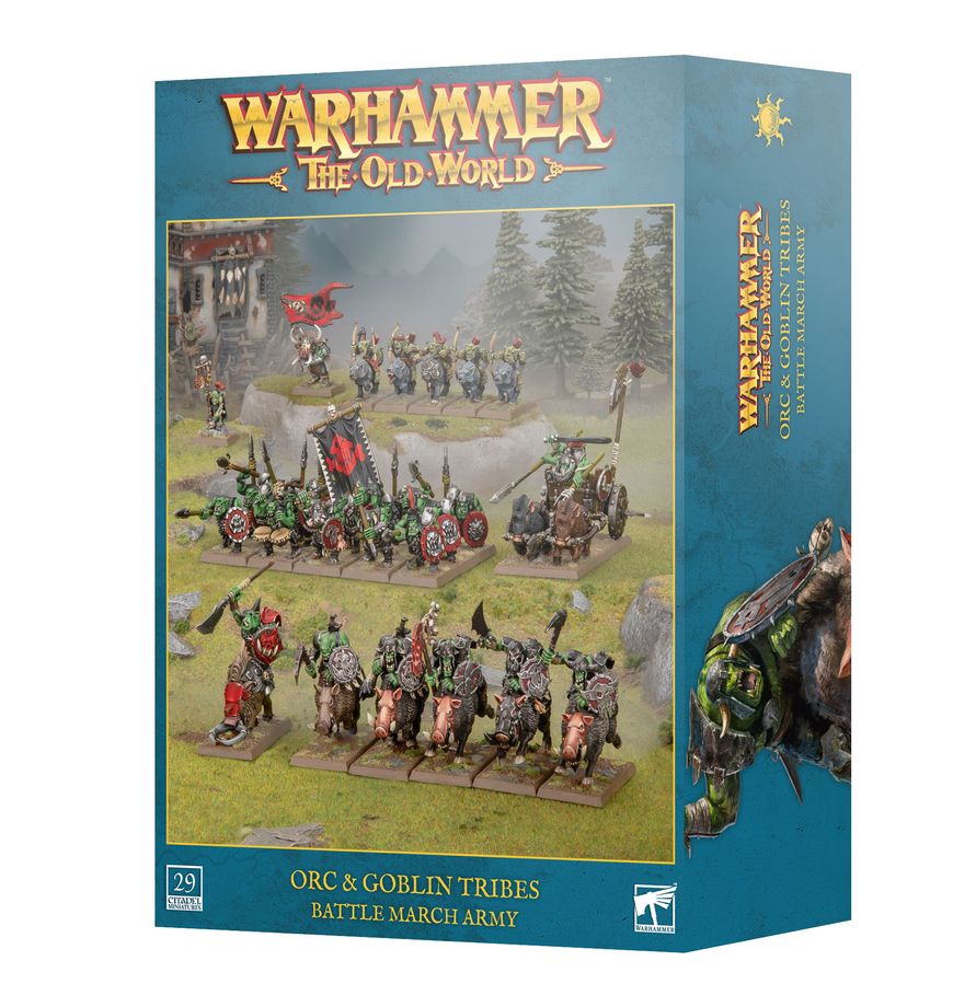 Battle March Army Orc & Goblin Tribes Warhammer Old World