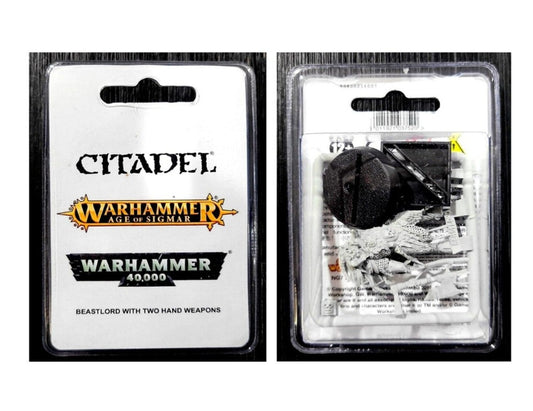 Beastlord with paired Man-ripper axes Beasts of Chaos Warhammer AoS NIB  WBGames