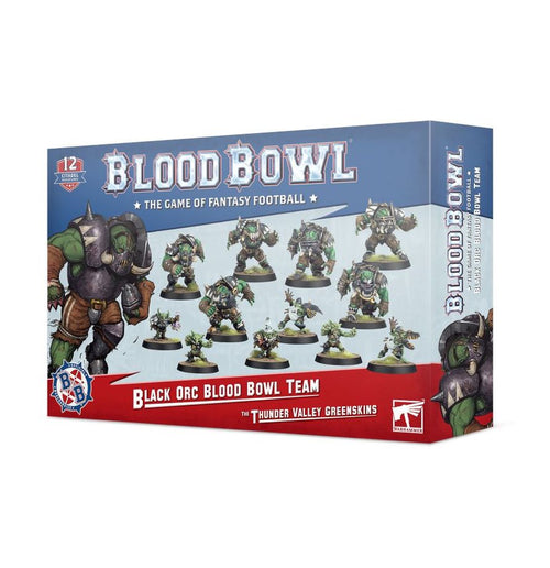 Black Orc Blood Bowl Team the Thunder Valley Greenskins Warhammer