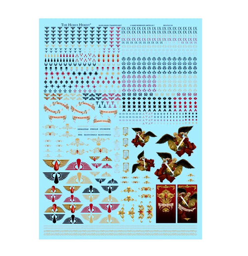 Blood Angels Legion Transfer Sheet Warhammer Horus Heresy