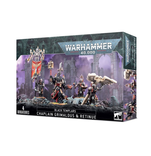 Chaplain Grimaldus & Retinue Black Templars  Warhammer 40K NIB!          WBGames