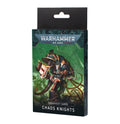 Chaos Knights Datasheet Cards 10th Ed Warhammer 40K