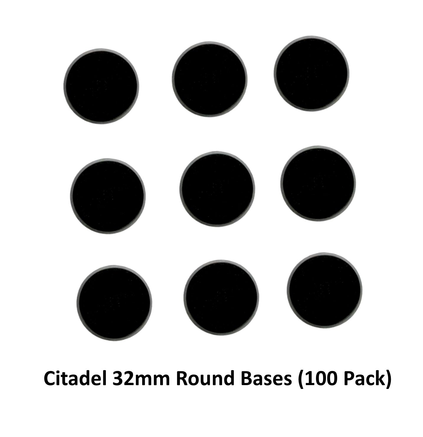Warhammer 32mm Round Base Set 100-Pack Games Workshop
