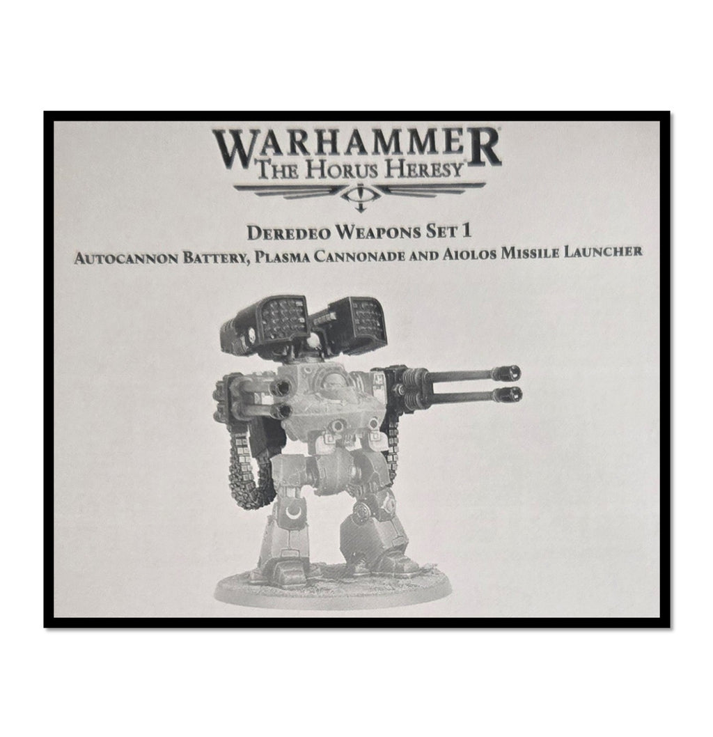Deredeo Dreadnought Weapons Set 1 Warhammer Horus Heresy