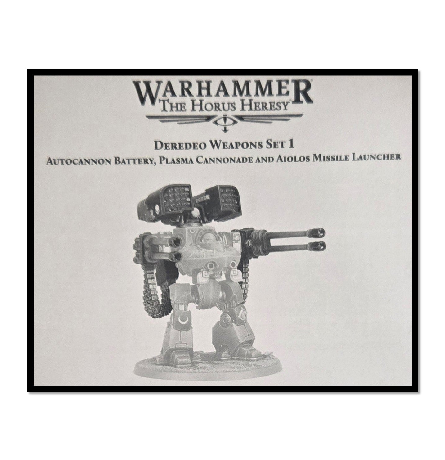 Deredeo Dreadnought Weapons Set 1 Warhammer Horus Heresy