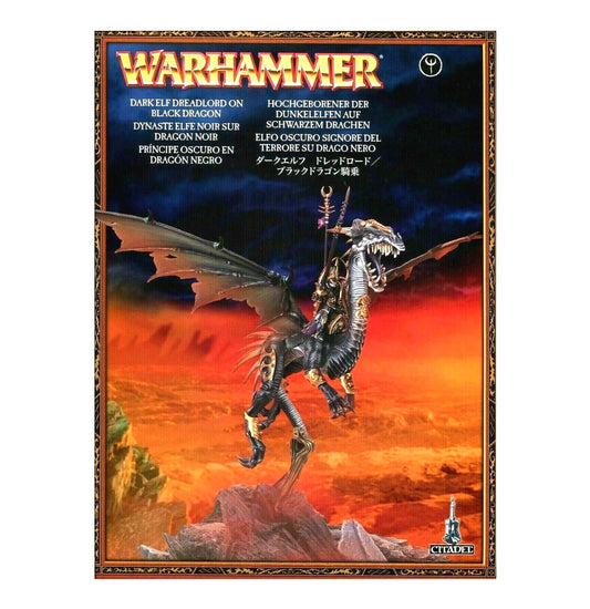 Dreadlord On Black Dragon Sorceress Dark Elf Warhammer AoS