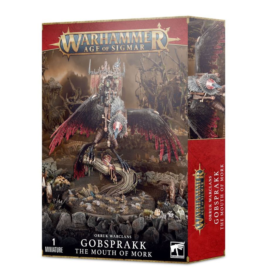 Gobsprakk the Mouth of MOrk or Killboss on Corpse-rippa Vulcha Orruk Warclans Warhammer  AoS