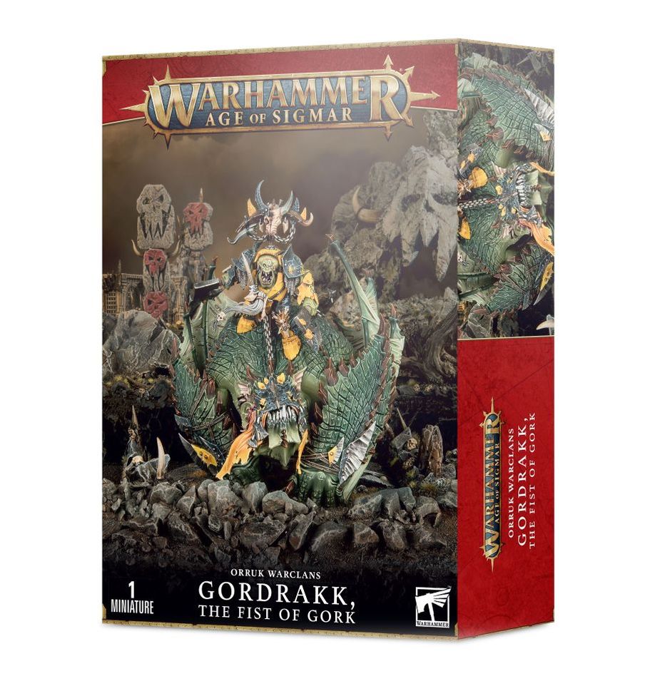 Gordrakk the Fist of Gork or Mega Boss Orruk Warclans Warhammer AoS