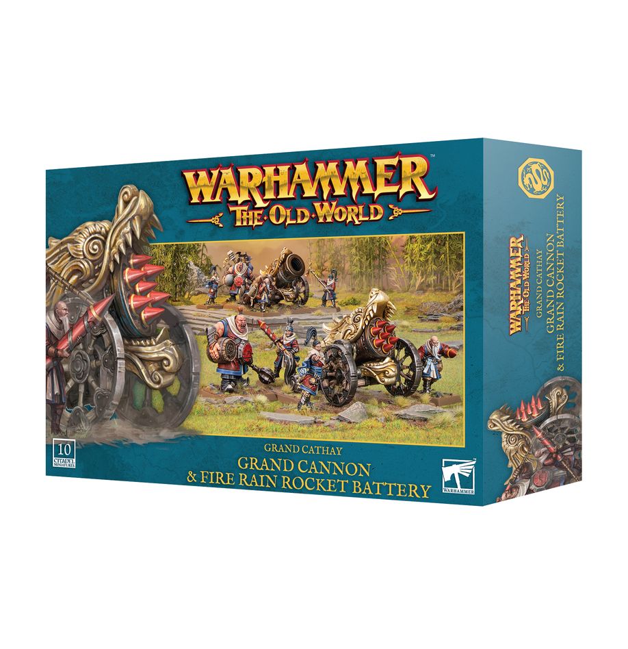 Grand Cannon & Fire Rain Rocket Battery Grand Cathay Warhammer Old World