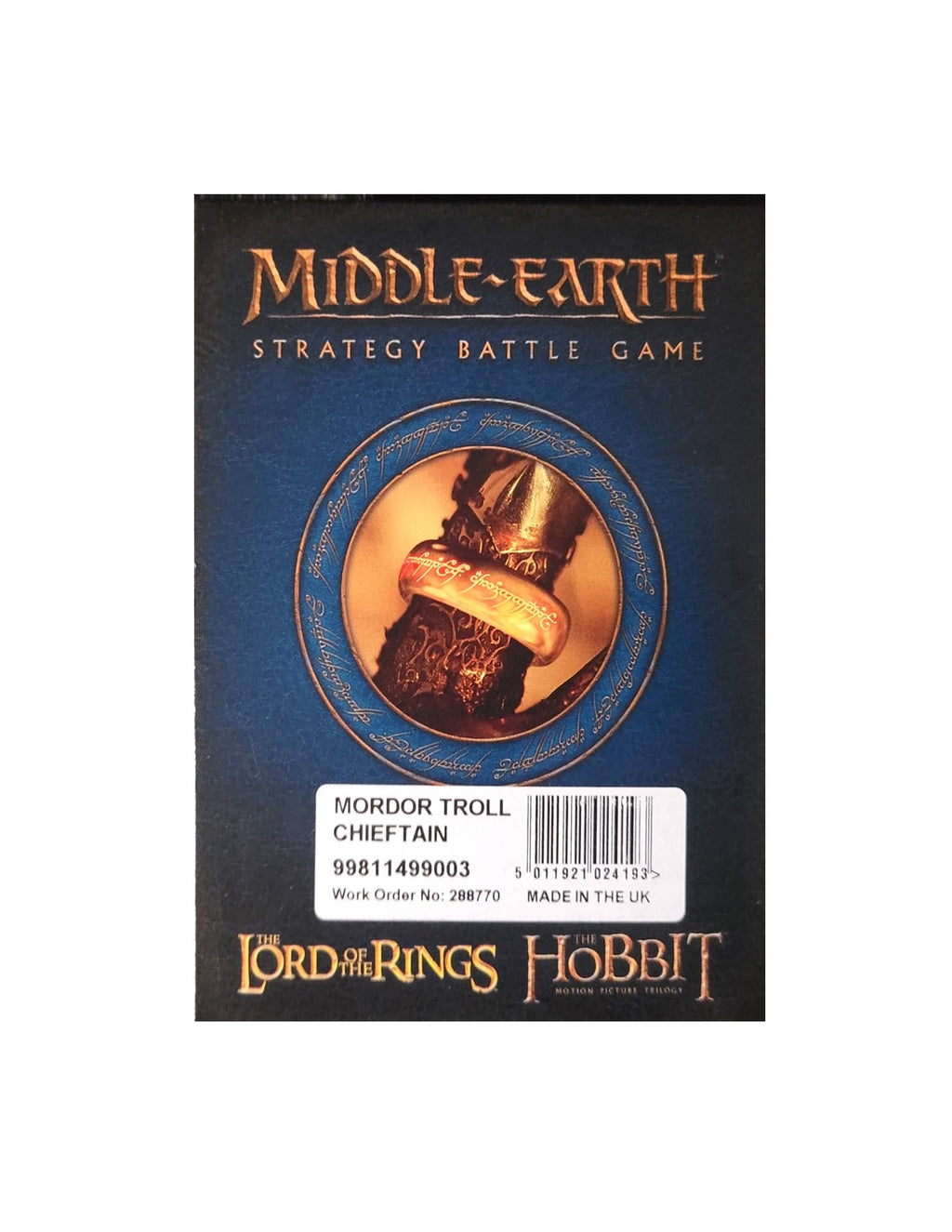 MOrdor Troll Chieftain Lord of the Rings  Middle Earth