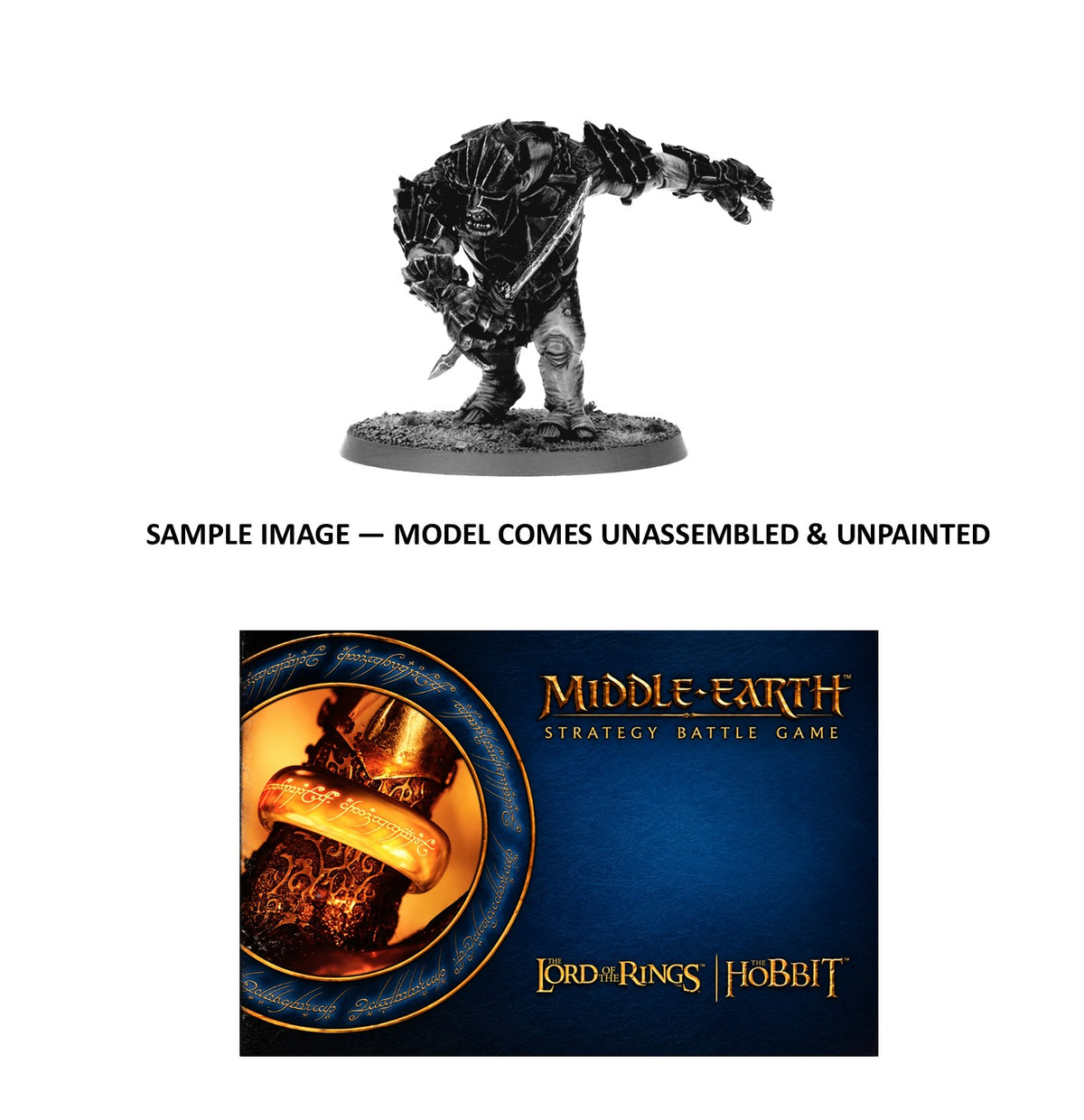 Mordor Troll Chieftain Lord of the Rings Middle Earth