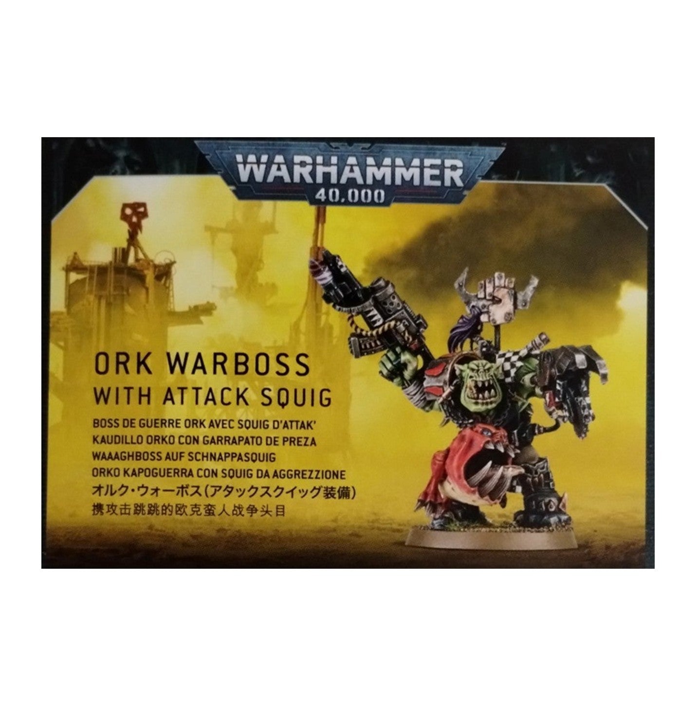 Ork Warboss With Attack Squig Warhammer 40K