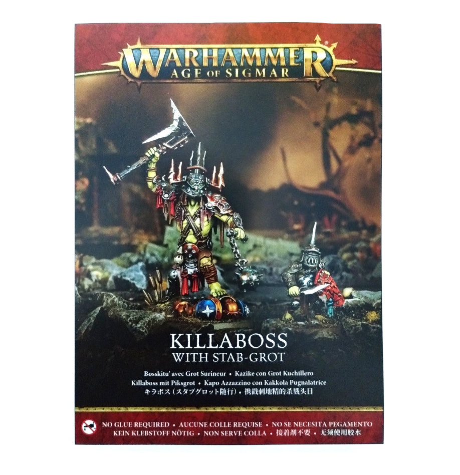 Killaboss With Stab Grot Orruk Warclans Warhammer Age of Sigmar