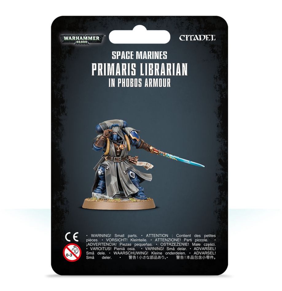 Primaris Librarian In Phobos Armour Space Marines  Warhammer 40K