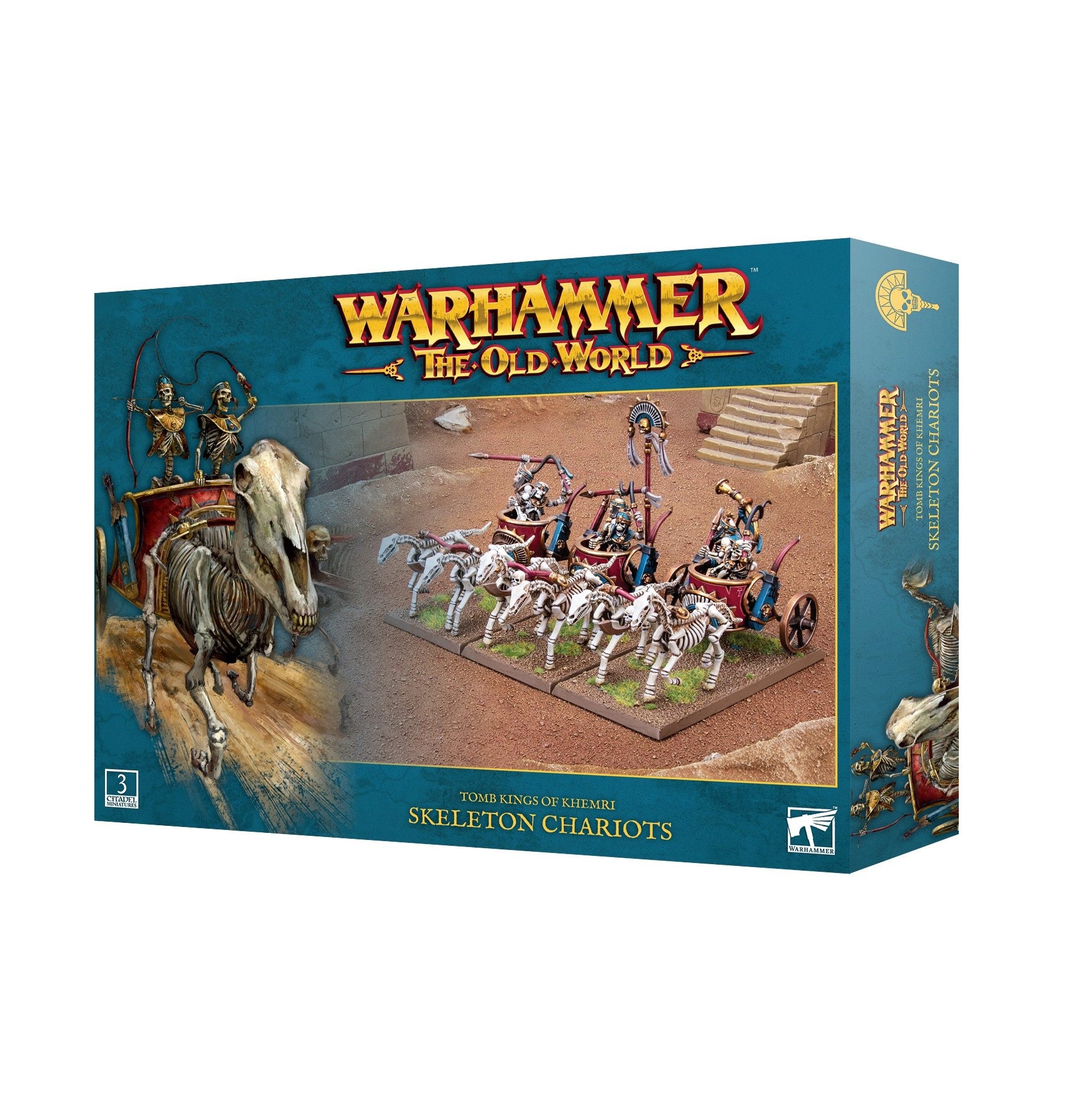 Skeleton Chariots Tomb Kings Khermi Old World Warhammer