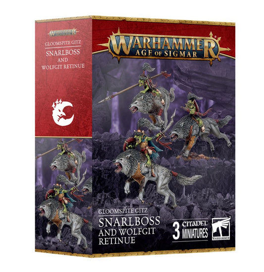 Snarlboss and Wolfgit Retinue Gloomspite Gitz Warhammer Age of Sigmar
