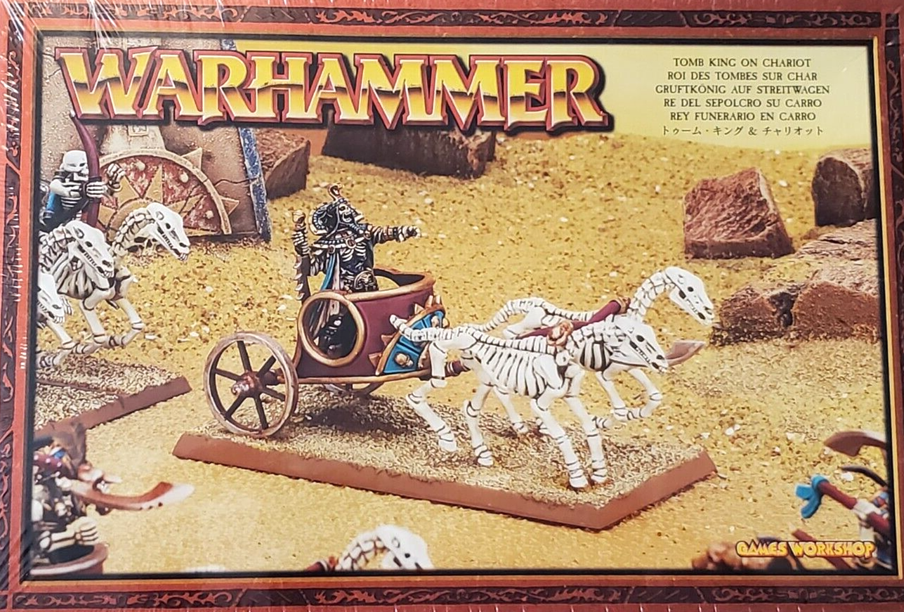 Tomb King On Chariot Warhammer Old World Khemri