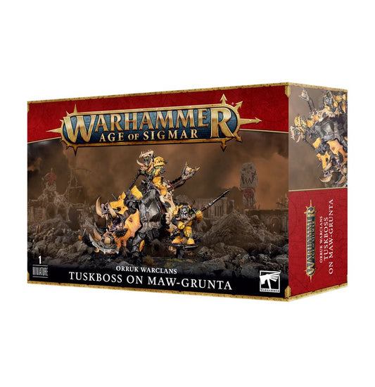 Tuskboss On Maw-Grunta Orruk Warclans Ironjawz Warhammer AoS