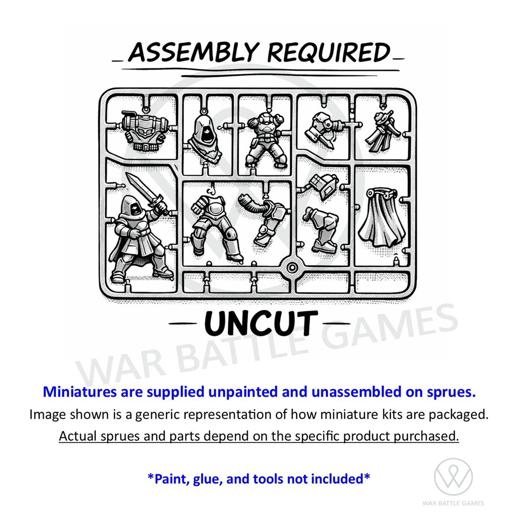 War Battle Games Tabletop Miniature Age of Sigmar and Warhammer Sprues Assembly Required