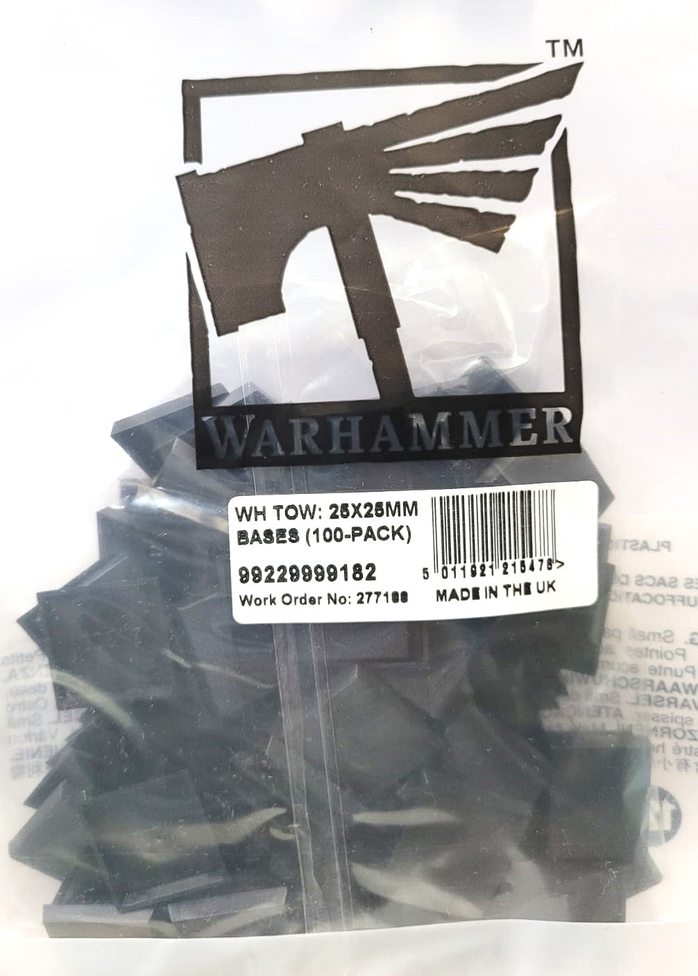 Warhammer Old World 25X25Mm Bases 100-Pack