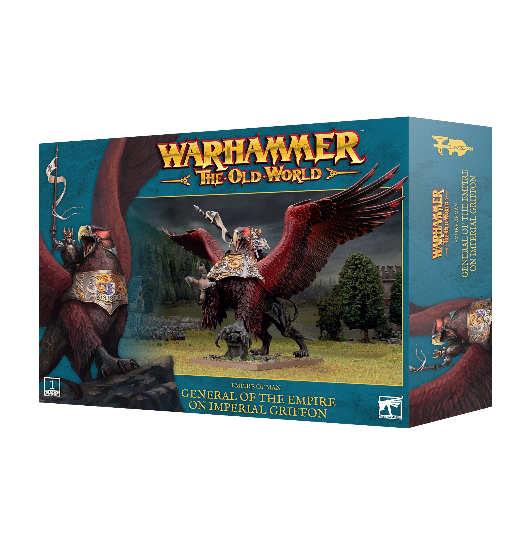 General of the Empire on Imperial Griffon Empire of Man Warhammer Old World