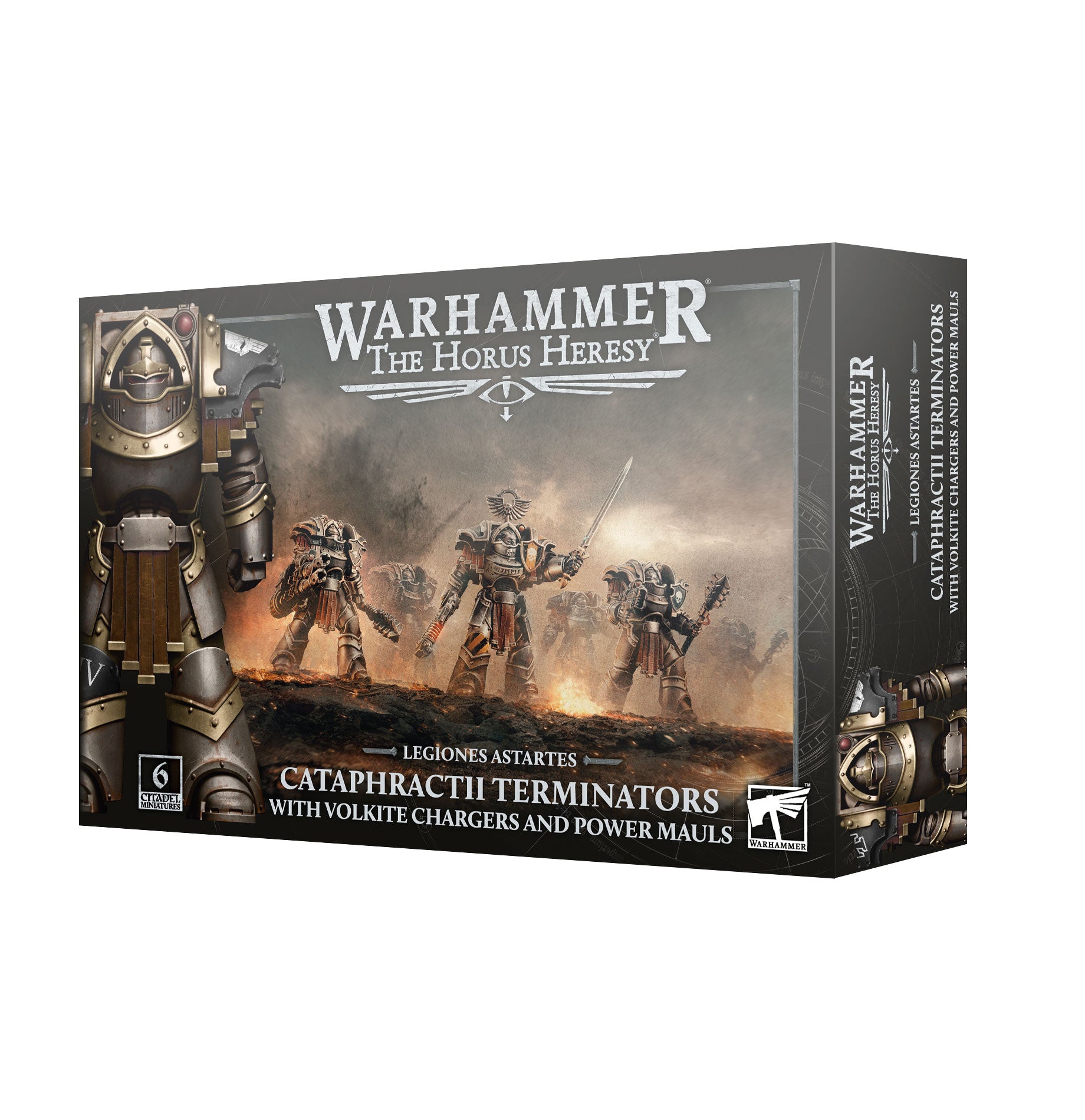 Warhammer 30K Horus Heresy Cataphractii Terminators with Volkite Chargers and Power Mauls
