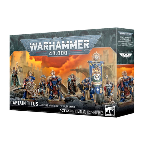 Warhammer 40K Space Marines Ultramarines Captain Titus & The Wardens of Ultramar