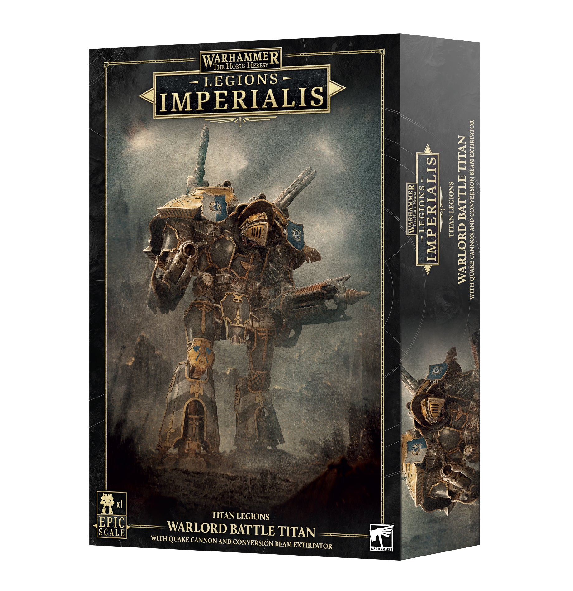 Warlord Titan with Quake Cannon Conversion Beam Legions Imperialis 