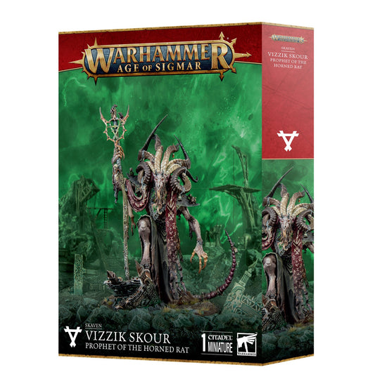 Vizzik Skour Prophet Horned Rat Skaven Warhammer Age of Sigmar