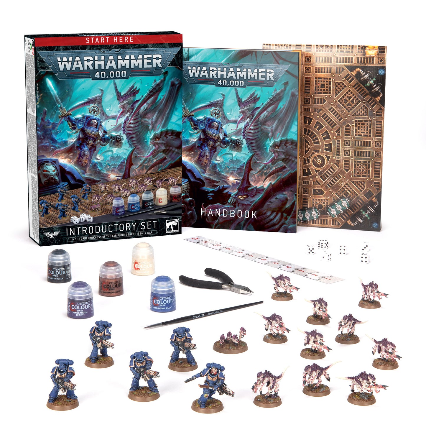 Warhammer 40K Introductory Set 2023 Tyranids Space Marines