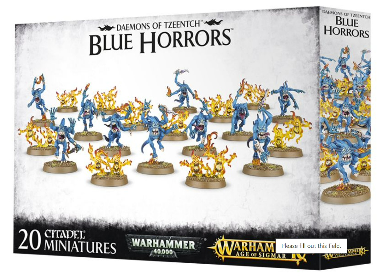 Blue Horrors Disciples of Tzeentch Warhammer 40K Age Of Sigmar AoS