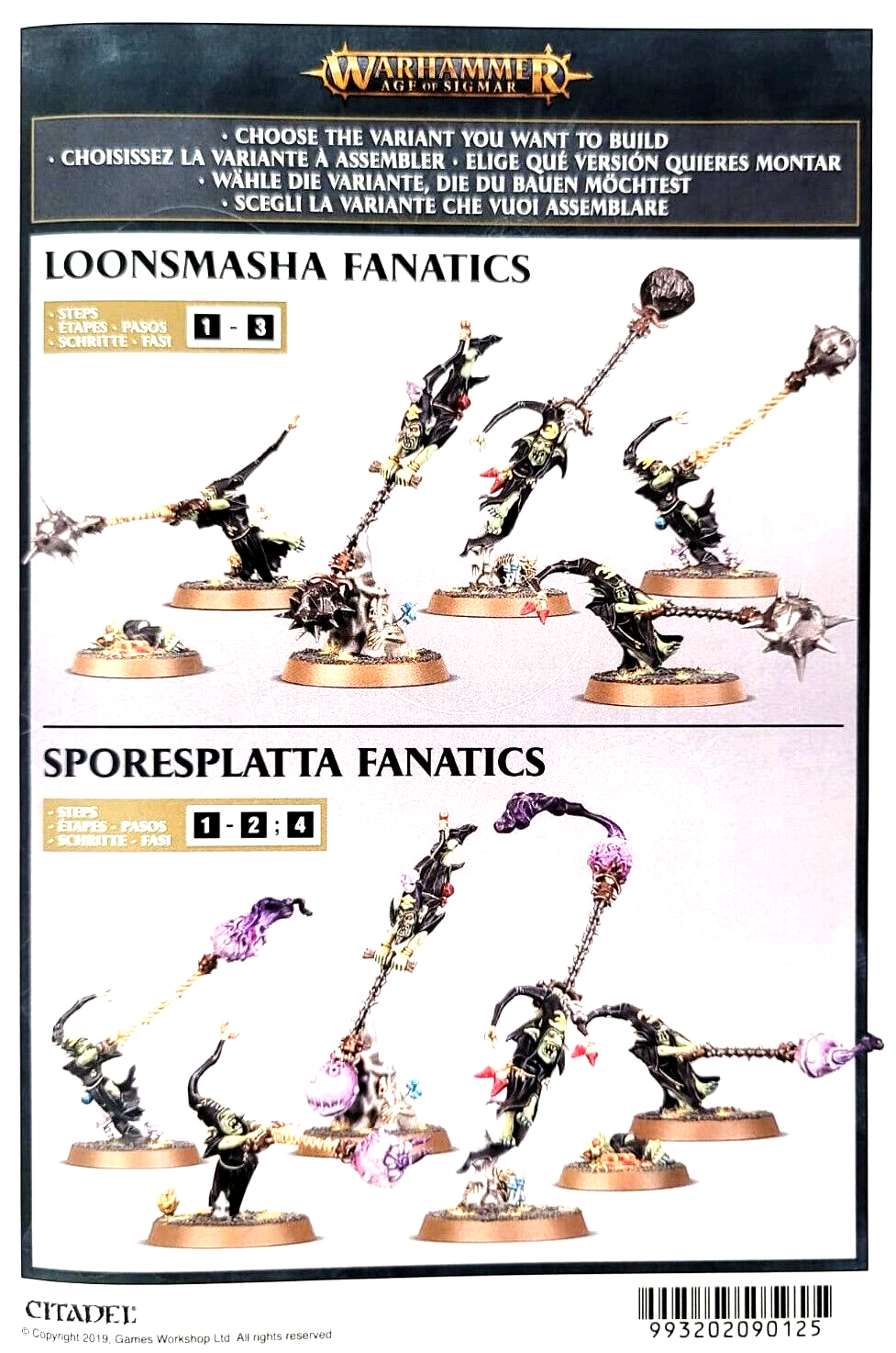 Loonsmasha Sporesplatta Fanatics Gloomspite Gitz Warhammer AoS