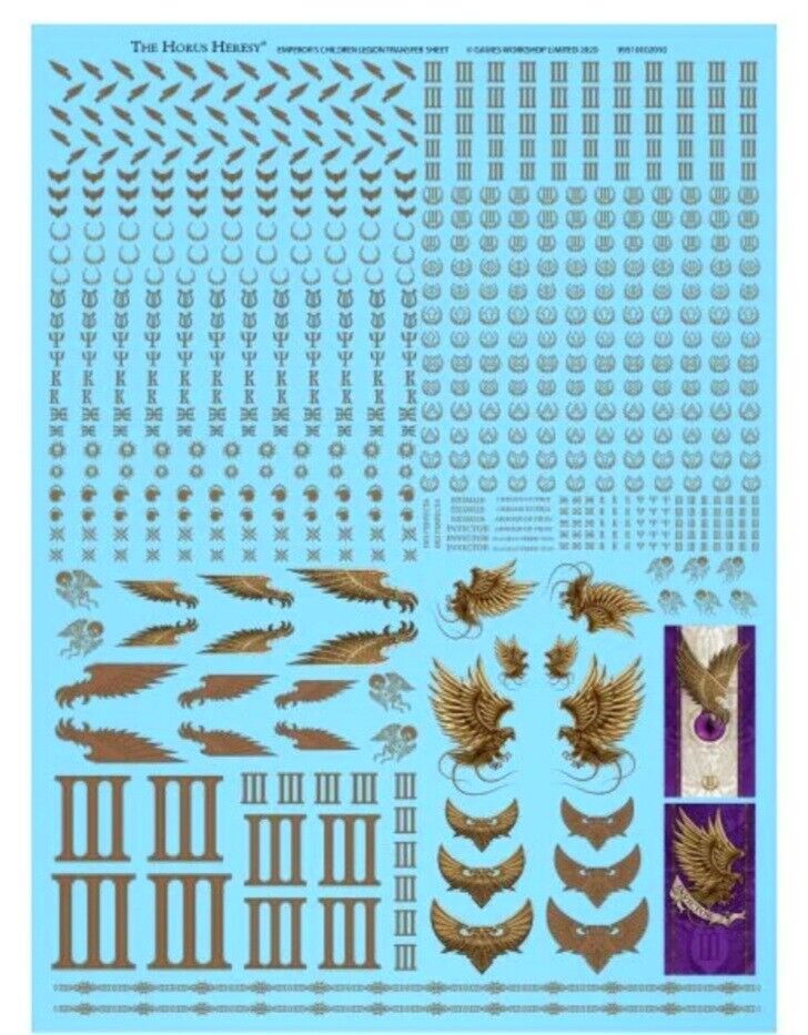 HH Emperor's Children Legion Transfer Sheet Warhammer 30K Forge World