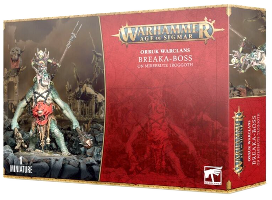 Breaka-boss on Mirebrute Troggoth Orruk Warclans Warhammer  AoS NIB!     WBGames