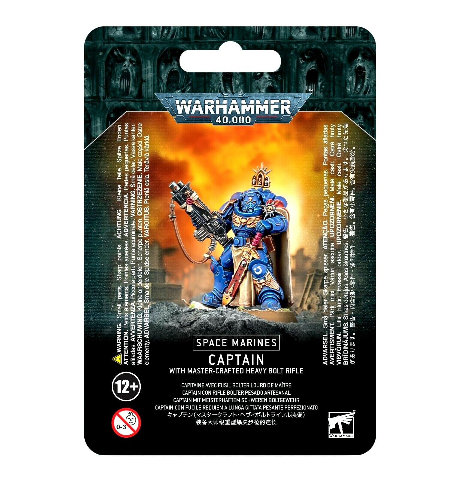 Captain With Master-Crafted Heavy Bolt Rifle Space Marines Warhammer 40K