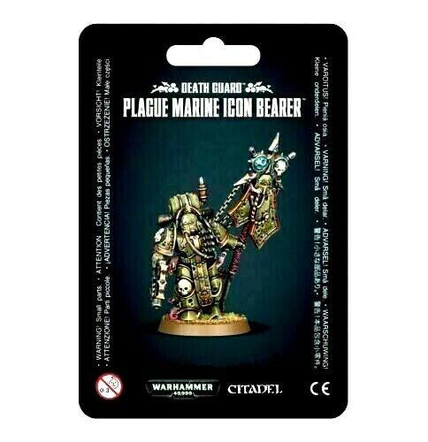 Death Guard Plague Marine Icon Bearer Warhammer 40K NIB!                 WBGames