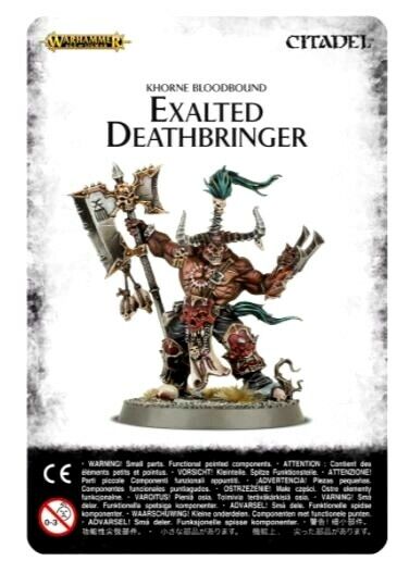 Exalted Deathbringer With Ruinous Axe Warhammer Age Of Sigmar