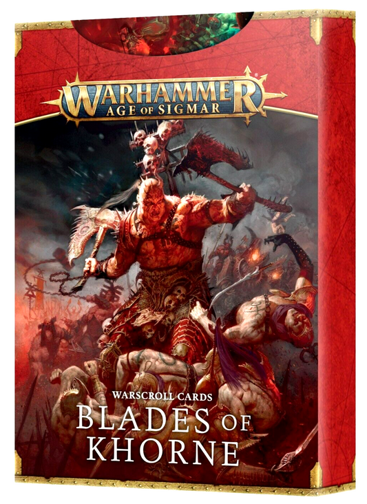 Warscroll Cards Blades Of Khorne Warhammer Age Of Sigmar