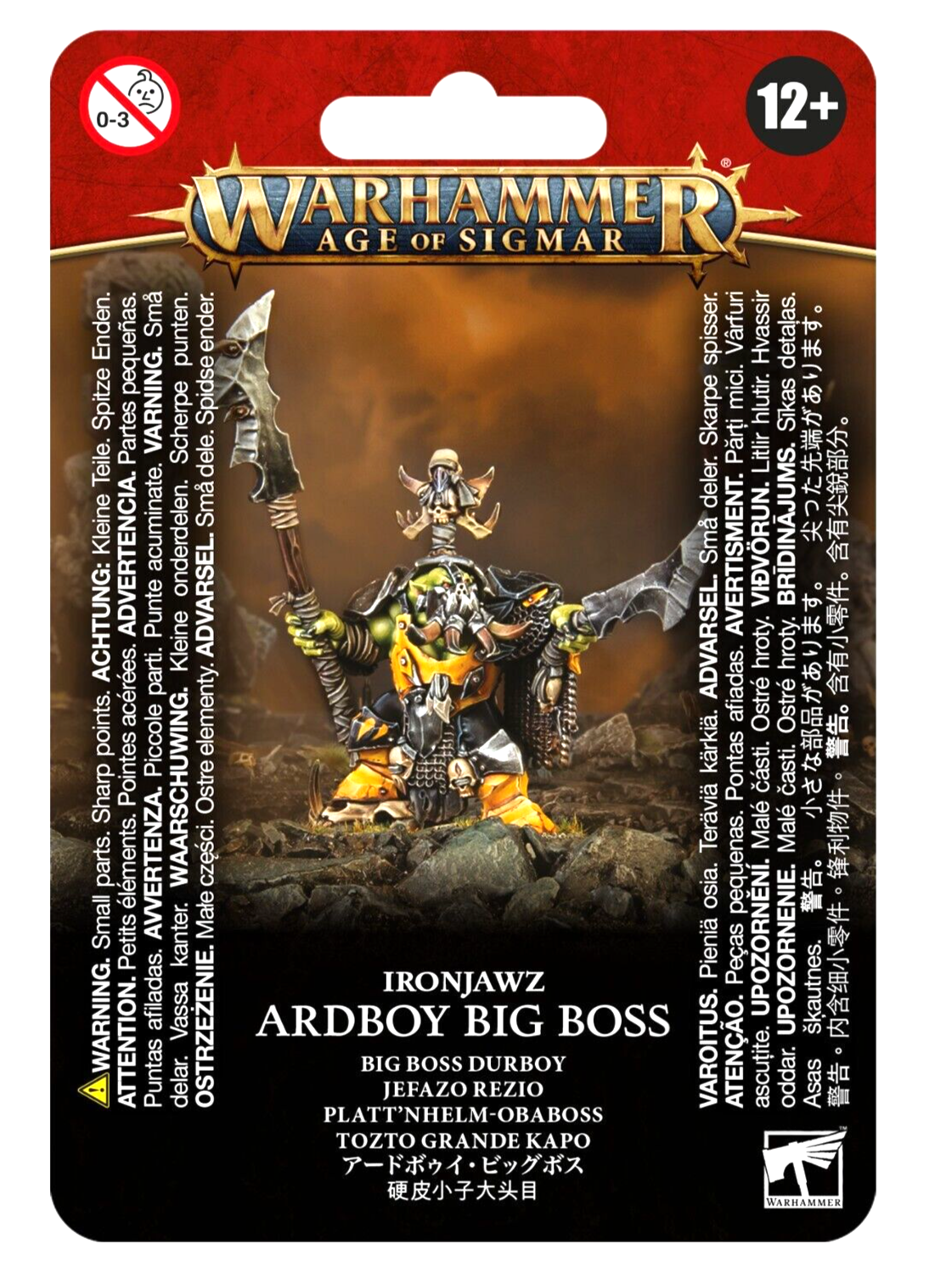 Orruk Ardboy Big Boss Orruk Warclans Ironjawz Warhammer AoS              WBGames