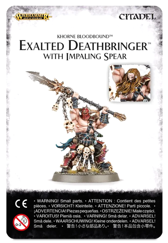 Exalted Deathbringer With Impaling Spear Warhammer Age Of Sigmar